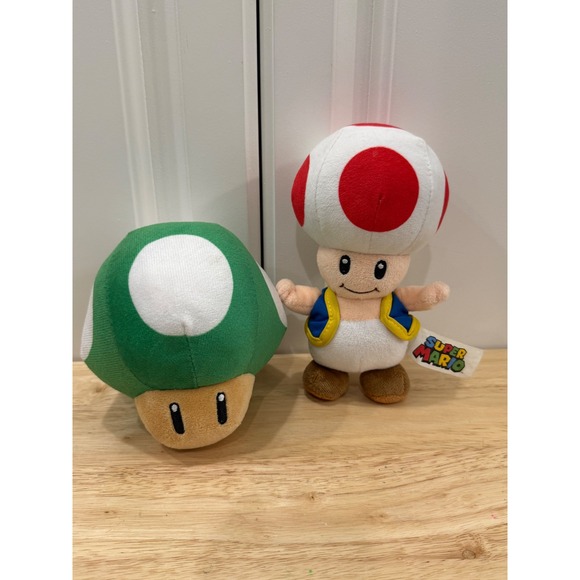 Super Mario Bros Other - Super Mario Toad 1 UP Plush 2021